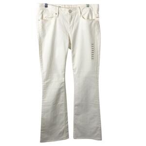 Gap 1969 NWT Women's Curvy Low Rise Boot-Cut Leg White Jeans Size 30/10